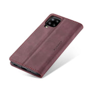 For Samsung Galaxy A42 5G CaseMe-013 Multifunctional Retro Frosted Horizontal Flip Leather Case with Card Slot & Holder & Wallet(Wine Red)