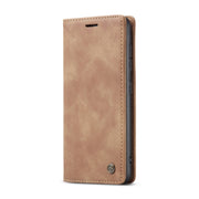 For Samsung Galaxy A42 5G CaseMe-013 Multifunctional Retro Frosted Horizontal Flip Leather Case with Card Slot & Holder & Wallet(Brown)
