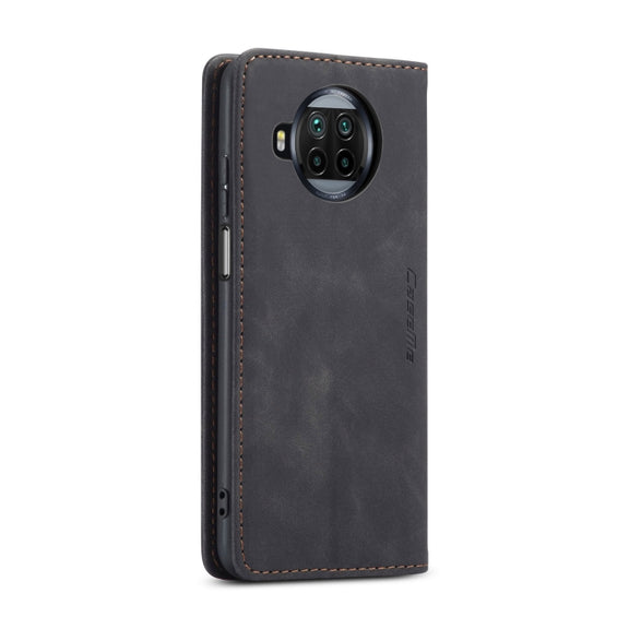 For Xiaomi Mi 10T Lite 5G CaseMe-013 Multifunctional Retro Frosted Horizontal Flip Leather Case with Card Slot & Holder & Wallet(Black)