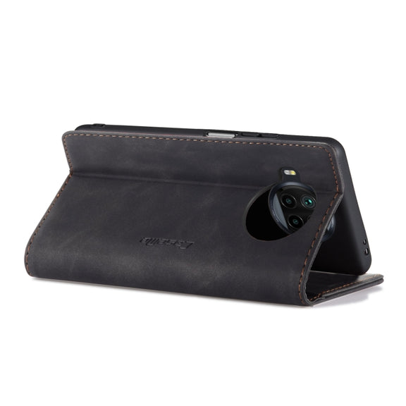 For Xiaomi Mi 10T Lite 5G CaseMe-013 Multifunctional Retro Frosted Horizontal Flip Leather Case with Card Slot & Holder & Wallet(Black)
