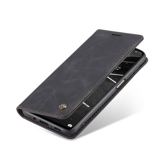 For Xiaomi Mi 10T Lite 5G CaseMe-013 Multifunctional Retro Frosted Horizontal Flip Leather Case with Card Slot & Holder & Wallet(Black)