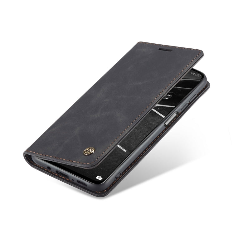 For Xiaomi Mi 10T Lite 5G CaseMe-013 Multifunctional Retro Frosted Horizontal Flip Leather Case with Card Slot & Holder & Wallet(Black)