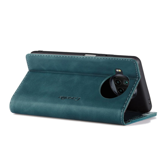 For Xiaomi Mi 10T Lite 5G CaseMe-013 Multifunctional Retro Frosted Horizontal Flip Leather Case with Card Slot & Holder & Wallet(Blue)