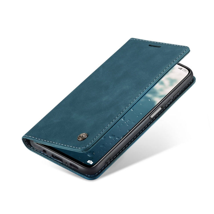 For Xiaomi Mi 10T Lite 5G CaseMe-013 Multifunctional Retro Frosted Horizontal Flip Leather Case with Card Slot & Holder & Wallet(Blue)