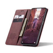 For Xiaomi Mi 10T Lite 5G CaseMe-013 Multifunctional Retro Frosted Horizontal Flip Leather Case with Card Slot & Holder & Wallet(Wine Red)