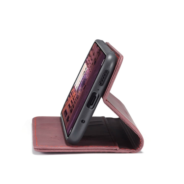 For Xiaomi Mi 10T Lite 5G CaseMe-013 Multifunctional Retro Frosted Horizontal Flip Leather Case with Card Slot & Holder & Wallet(Wine Red)