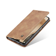 For Xiaomi Mi 10T Lite 5G CaseMe-013 Multifunctional Retro Frosted Horizontal Flip Leather Case with Card Slot & Holder & Wallet(Brown)