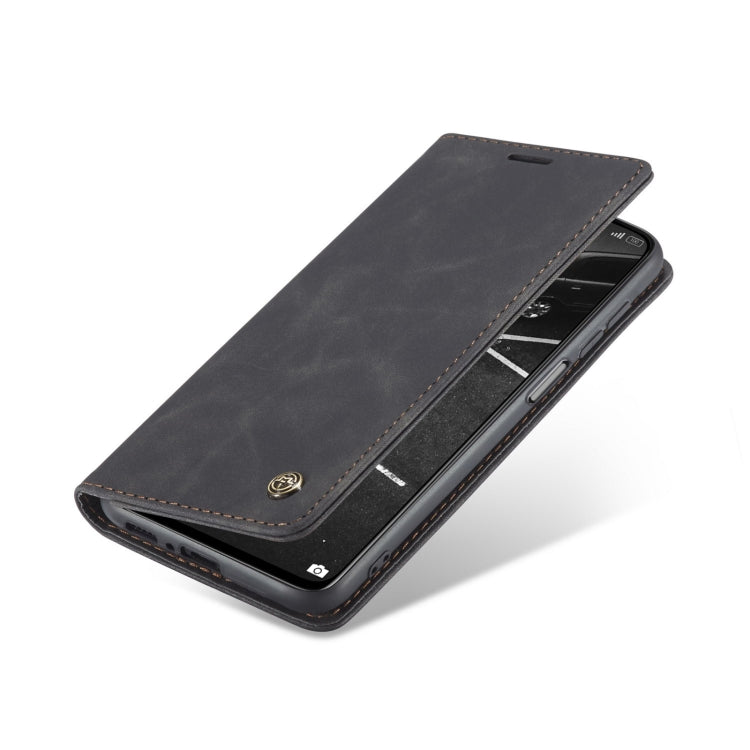 For Xiaomi Mi 10T 5G / 10T Pro 5G CaseMe-013 Multifunctional Retro Frosted Horizontal Flip Leather Case with Card Slot & Holder & Wallet(Black)
