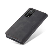 For Xiaomi Mi 10T 5G / 10T Pro 5G CaseMe-013 Multifunctional Retro Frosted Horizontal Flip Leather Case with Card Slot & Holder & Wallet(Black)