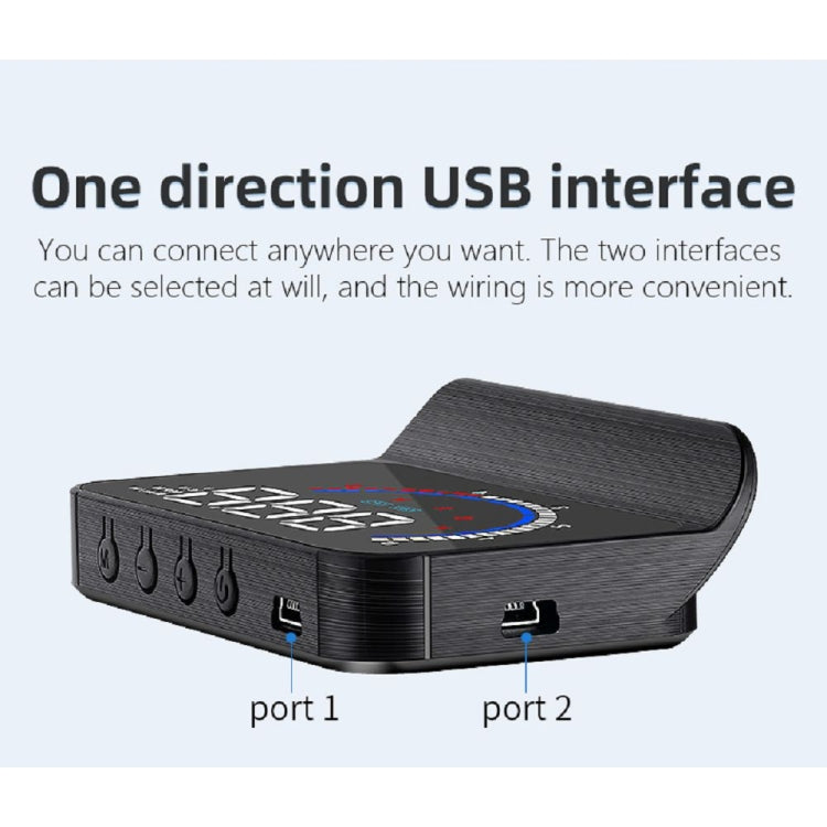 M13 Plus OBD2 + GPS Mode Car Head-up Display HUD Overspeed / Speed / Water Temperature Alarm / Eliminate Fault Codes - Head Up Display System by PMC TechLife | Online Shopping South Africa | PMC TechLife | Buy Now Pay Later Mobicred