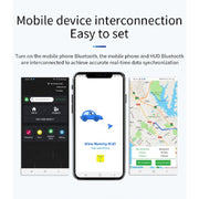 P20 OBD2 + GPS Mode Car Head-up Display HUD Overspeed / Speed / Water Temperature / Engine Failure Alarm