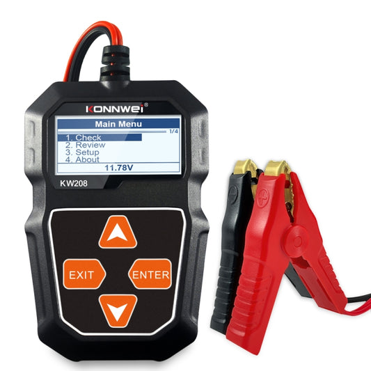 KONNWEI KW208 Car TFT Color Screen Battery Tester Support 8 Languages - free shipping - PMC Jewellery - Order now!