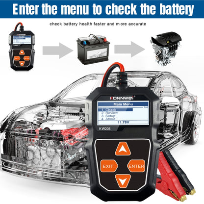 KONNWEI KW208 Car TFT Color Screen Battery Tester Support 8 Languages - free shipping - PMC Jewellery - Order now!