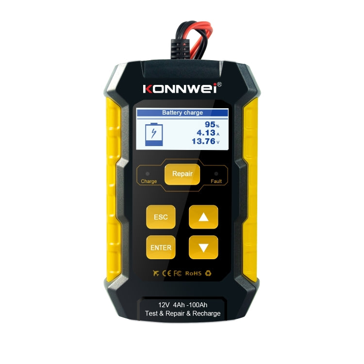 KONNWEI KW510 3 in 1 Car Battery Tester / Charger / Repairer, Support 8 Languages(US Plug) - free shipping - PMC TechLife - Order now!