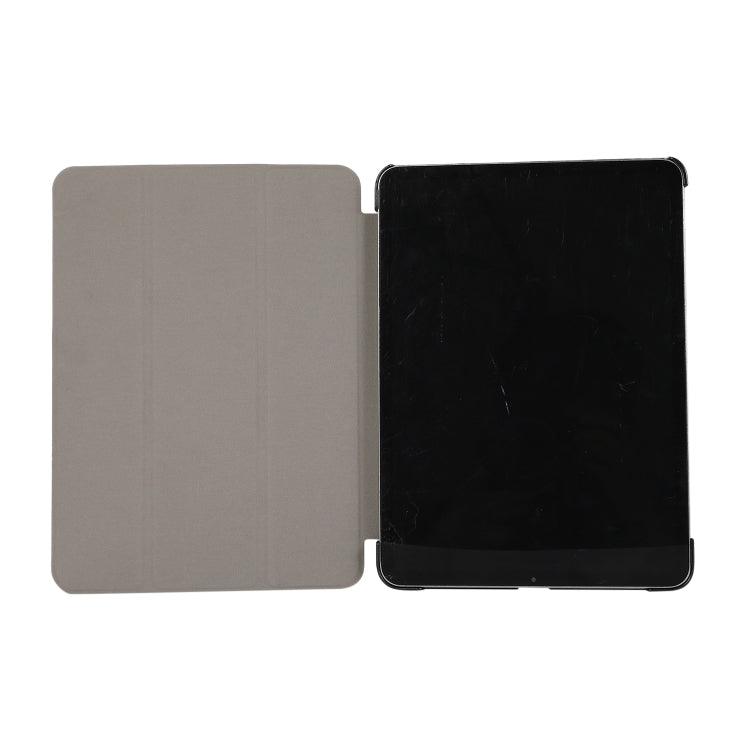 3-folding Skin Texture Horizontal Flip TPU + PU Leather Case with Holder For iPad Air 11 2024 / 2022 / 2020 10.9 (Red)