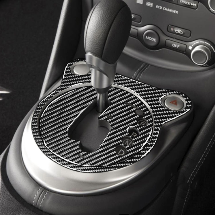 Car Carbon Fiber Gear Shift Panel Decorative Sticker for Nissan 370Z Z34 2009- Right Drive - Car Interior Mouldings by PMC TechLife | Online Shopping South Africa | PMC TechLife | Buy Now Pay Later Mobicred