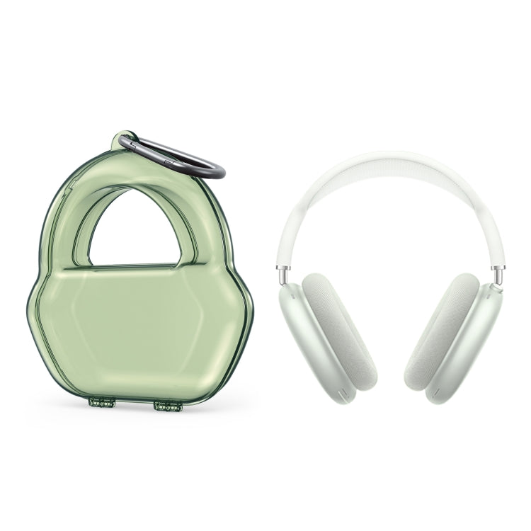 PP Jelly Color Headphone Protective Case for AirPods Max, with Hook(Green) - free shipping - PMC TechLife - Order now!