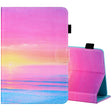 For 10 inch Tablet PC Universal Sewing Thread Horizontal Painted Flat Leather Case with Pen Cover & Anti Skid Strip & Card Slot & Holder(Sunrise) - 10 - 11 inch by PMC TechLife | Online Shopping South Africa | PMC TechLife | Buy Now Pay Later Mobicred