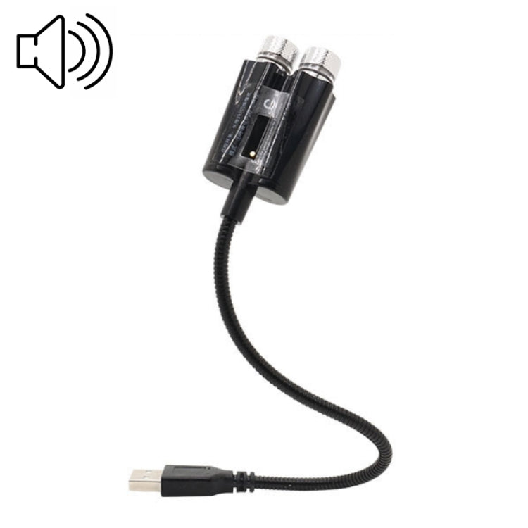 Car Two-color USB Star Dome Light Atmosphere Laser Projection Decorative Light, Voice Control Version(Red Green) - Atmosphere lights by PMC Jewellery | Online Shopping South Africa | PMC Jewellery | Buy Now Pay Later Mobicred