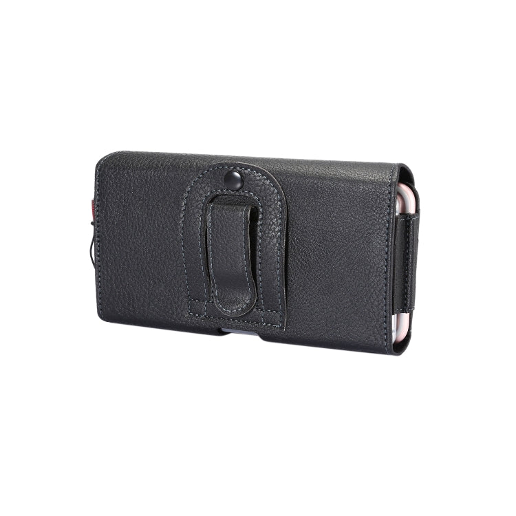 Litchi Texture Vertical Flip Thwartwise PU Leather Case / Waist Bag with Back Splint & Card Slots & 15cm Lanyard for 6.7 inch Phone Universal - free shipping - PMC TechLife - Order now!