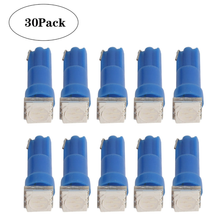 30 PCS T5 1LED SMD-5050 Car Modification LED Indicator Light Blue Light - Clearance Lights by PMC TechLife | Online Shopping South Africa | PMC TechLife | Buy Now Pay Later Mobicred