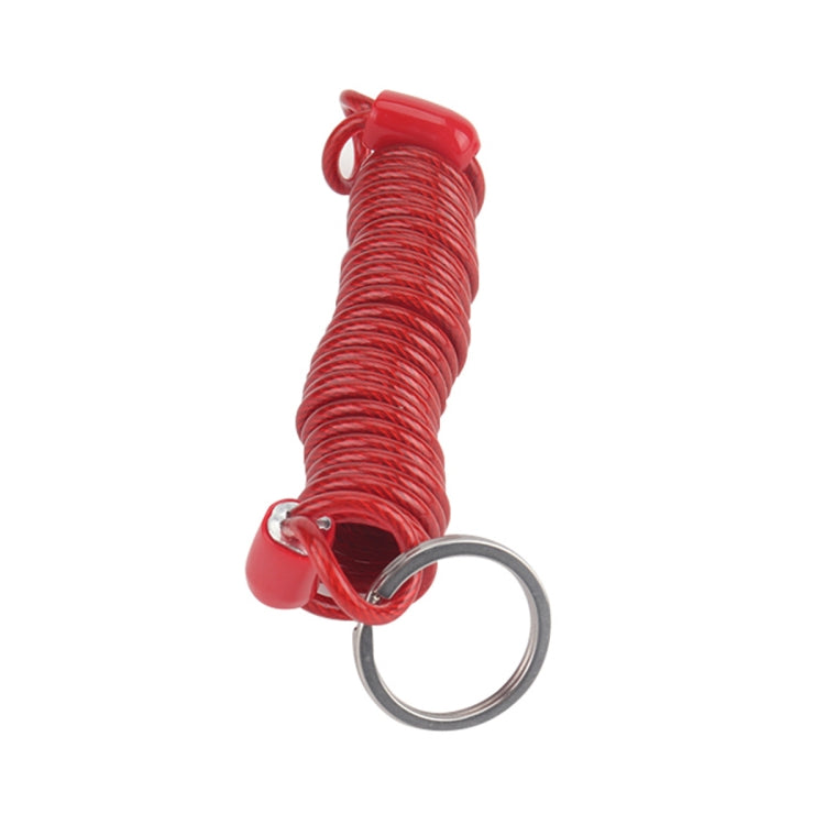 RV Trailer Spring Safety Rope Breakaway Cable, Safety Buckle Size:M8 x 80mm(Red) - Towing Bars by PMC TechLife | Online Shopping South Africa | PMC TechLife | Buy Now Pay Later Mobicred