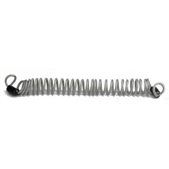 RV Trailer Spring Safety Rope Breakaway Cable, Safety Buckle Size:M8 x 80mm(Silver)
