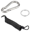 RV Trailer Spring Safety Rope Breakaway Cable, Safety Buckle Size:M8 x 80mm(Dark Grey) - Towing Bars by PMC TechLife | Online Shopping South Africa | PMC TechLife | Buy Now Pay Later Mobicred