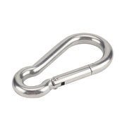 RV Trailer Spring Safety Rope Breakaway Cable, Safety Buckle Size:M8 x 80mm(Dark Grey)