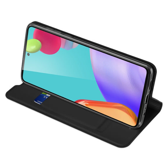 For Samsung Galaxy A52s / A52 5G / 4G DUX DUCIS Skin Pro Series Horizontal Flip PU + TPU Leather Case, with Holder & Card Slots(Black)