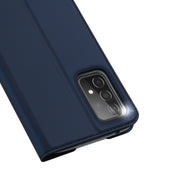For Samsung Galaxy A52s / A52 5G / 4G DUX DUCIS Skin Pro Series Horizontal Flip PU + TPU Leather Case, with Holder & Card Slots(Blue)