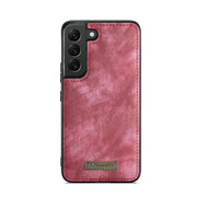 For Samsung Galaxy S21 5G CaseMe-008 Detachable Multifunctional Flip Leather Phone Case(Red)