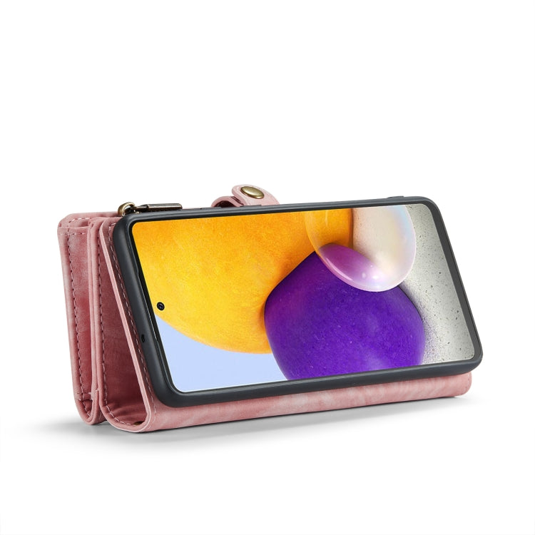 For Samsung Galaxy S21 5G CaseMe-008 Detachable Multifunctional Flip Leather Phone Case(Pink)