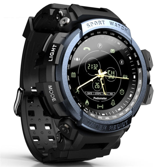 Lokmat MK28 1.4 inch FSTN Screen IP68 Water-resistant Smart Watch, Support Information Reminder / Remote Camera / Sport Record(Blue)
