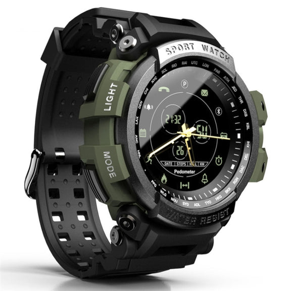 Lokmat MK28 1.4 inch FSTN Screen IP68 Water-resistant Smart Watch, Support Information Reminder / Remote Camera / Sport Record(Green)