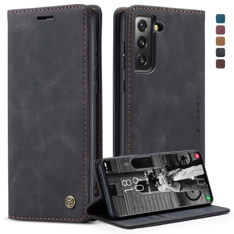 For Samsung Galaxy S21 5G CaseMe 013 Multifunctional Horizontal Flip Leather Case with Holder & Card Slot & Wallet(Black) - free shipping - PMC Jewellery - Order now!