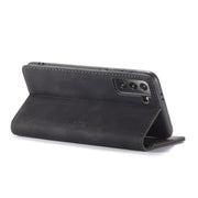 For Samsung Galaxy S21 5G CaseMe 013 Multifunctional Horizontal Flip Leather Case with Holder & Card Slot & Wallet(Black)