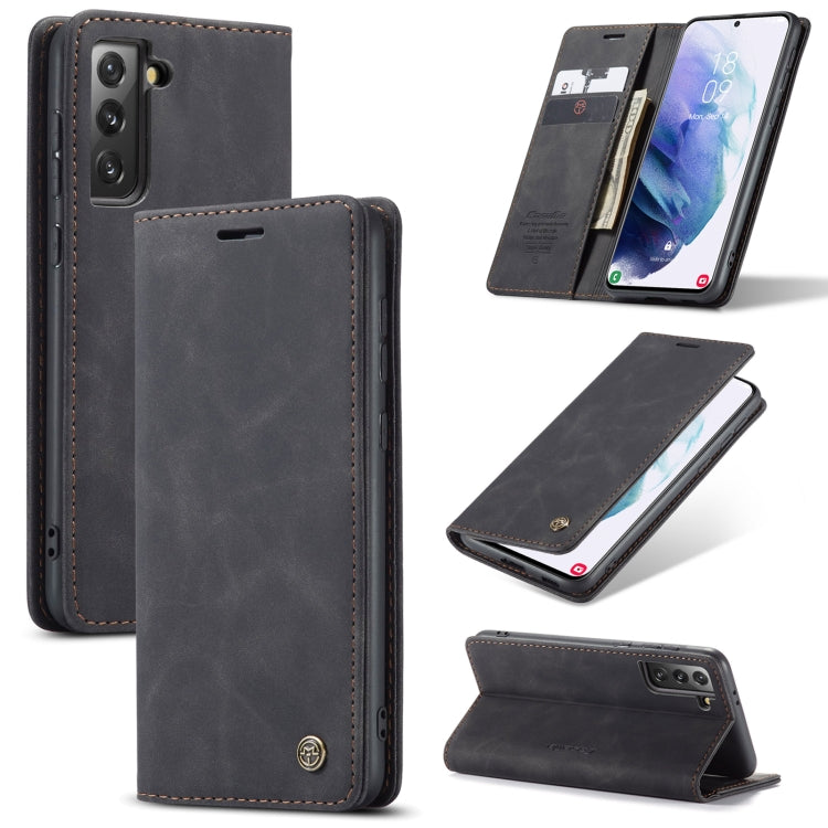 For Samsung Galaxy S21+ 5G CaseMe 013 Multifunctional Horizontal Flip Leather Case with Holder & Card Slot & Wallet(Black) - free shipping - PMC Jewellery - Order now!