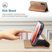 For Samsung Galaxy S21+ 5G CaseMe 013 Multifunctional Horizontal Flip Leather Case with Holder & Card Slot & Wallet(Brown)