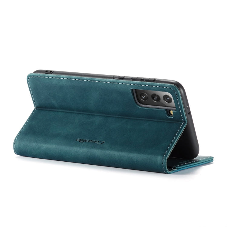 For Samsung Galaxy S21+ 5G CaseMe 013 Multifunctional Horizontal Flip Leather Case with Holder & Card Slot & Wallet(Blue) - free shipping - PMC Jewellery - Order now!