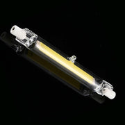 R7S 110V 7W 118mm COB LED Bulb Glass Tube Replacement Halogen Lamp Spot Light(4000K Natural White Light)