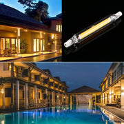 R7S 110V 13W 118mm COB LED Bulb Glass Tube Replacement Halogen Lamp Spot Light(3000K Warm Light)