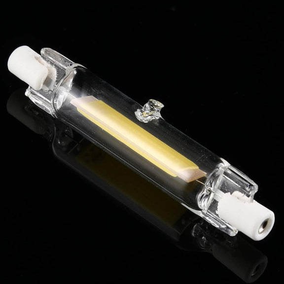 R7S 220V 3W 78mm COB LED Bulb Glass Tube Replacement Halogen Lamp Spot Light, 4000K Natural White Light