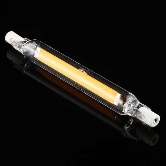 R7S 220V 13W 118mm COB LED Bulb Glass Tube Replacement Halogen Lamp Spot Light(3000K Warm Light)