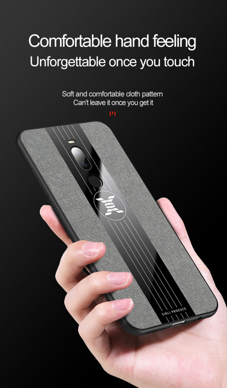 For Meizu Note 8 XINLI Stitching Cloth Texture Shockproof TPU Protective Case(Brown) - More Brand by XINLI | Online Shopping South Africa | PMC Jewellery | Buy Now Pay Later Mobicred
