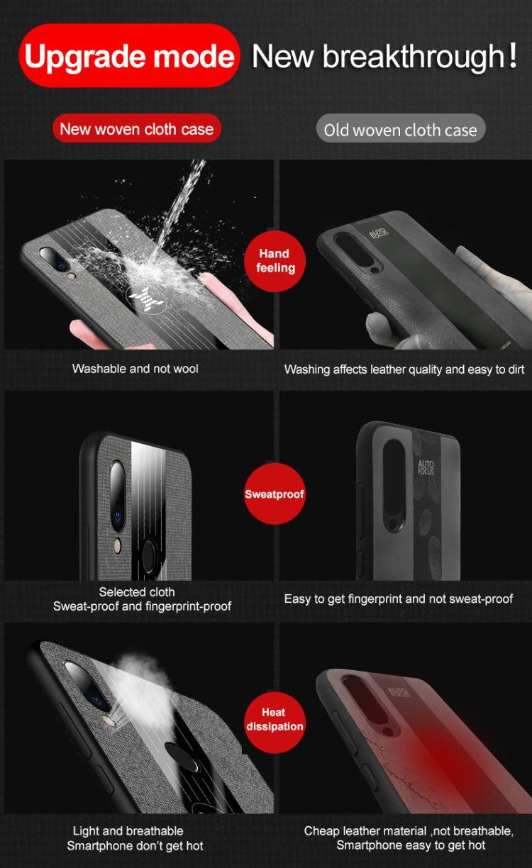 For Meizu Note 9 XINLI Stitching Cloth Texture Shockproof TPU Protective Case(Red) - More Brand by XINLI | Online Shopping South Africa | PMC Jewellery | Buy Now Pay Later Mobicred