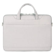 For 13.3-14 inch Laptop Multi-function Laptop Single Shoulder Bag Handbag(Grey)