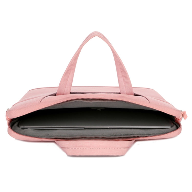 For 13.3-14 inch Laptop Multi-function Laptop Single Shoulder Bag Handbag(Grey)