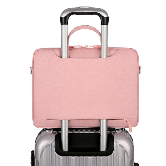 For 13.3-14 inch Laptop Multi-function Laptop Single Shoulder Bag Handbag(Grey)