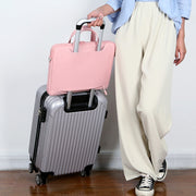 For 13.3-14 inch Laptop Multi-function Laptop Single Shoulder Bag Handbag(Light Blue)